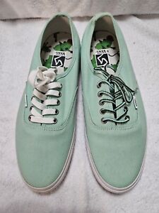 Vans Syndicate Mike Hill Authentic Pro Mint/Vanilla Mens Sz 12 New In Box Nice!