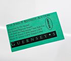 The JFK Auction Ticket Guernseys 3/18-3/19 1998 + Free My Notes & Printout Pages
