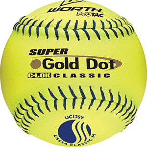 Worth | Slowpitch Softballs | USSSA Approved | 12 Count | Multiple Options