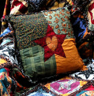 Handmade Rag Quilt/Throw & Pillow Sham  58 x 67
