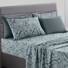 Luxury Deep Pocket 6 Piece Bed Sheet Set 1800 Series Hotel Comfort Paisley Sheet