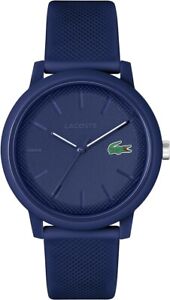 Lacoste 2011172 L.12.12 Men's Watch NEW Analog  Blue Silicone Classic Strap