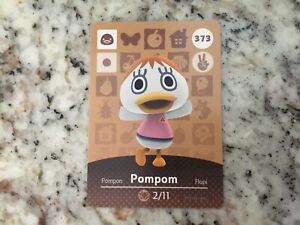 POMPOM #373 Animal Crossing Amiibo Authentic Nintendo Mint Card From Series 4