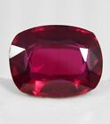 Certified 17.65 Ct Natural Red Ruby Loose Gemstone Cushion Cut Mozambique Ruby