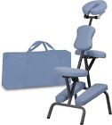 Portable Lightweight Massage Chair Leather Pad Tattoo Spa Chair w/Carrying Bag