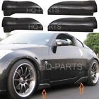 For 03-09 Nissan 350Z Z33 JDM Style Side Skirt Mud Flap Canard 4 Pieces PU (For: Nismo)