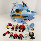 The Incredibles 2 Hydroliner Boat Play Set  & Action Figure Lot Frozone