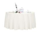 2pack 120 Inch Ivory Round Tablecloth in Polyester Fabric for Wedding/Banquet...