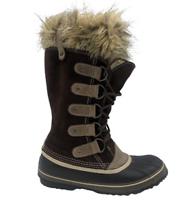 Sorel Joan Of Arctic Brown Waterproof Insulated Winter Boots NL1452-248 Size 9