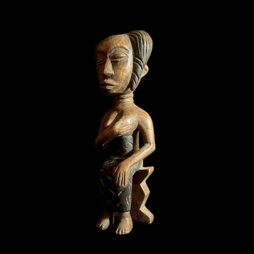 African Ghana tribal Art Wooden Carved Statue Igbo African figure-G1058