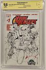 YOUNG AVENGERS 1 WIZARD WORLD LA SKETCH VARIANT Signed CBCS 9.8 1st KATE BISHOP!