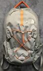 The North Face Jester Backpack Gray & Orange Outdoors Camping Hiking Bag VGC