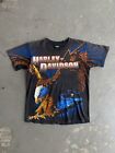 Vintage 1995 Harley Davidson Motorcycle Eagle AOP All Over Print Tee Shirt M