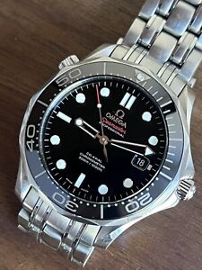 OMEGA Seamaster Pro 300 Men's Black Dive Watch 41mm - 212.30.41.20.01.003 B&P