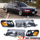 JDM Front Bumper Headlights Headlamps For 93-97 Toyota Corolla 1993-1997 Pair (For: 1997 Toyota Corolla)