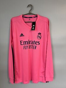 Real Madrid Jersey 2020/21 Away Long Sleeve Mens Soccer FQ7495 Adidas Size L