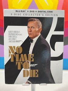 No Time to Die Blu-ray + DVD + digital Daniel Craig NEW w/slipcover