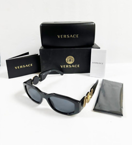 Versace VE4361 Sunglasses 53mm Sunglasses, Men's Asian Fit Black 53-18-140