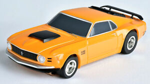 AFX Mega G+ Orange Ford Mustang 1970 Boss 429 HO Scale Slot Car #21050