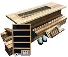 DIY Sauna Kit 4' x 4' - Infrared  Sauna Room Package - 1800 Watt Infrared Heater