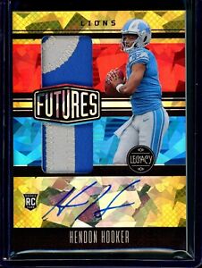 New Listing2023 Panini Legacy Futures Dual Patch Auto #FDA-3 Hendon Hooker Gold /10 RPA