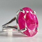 925 Sterling Silver Handmade Ruby Gemstone Statement Woman Ring All Size R491