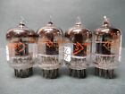 CBS Hytron JHY-5670 Vacuum Tubes (4) Black Plate Tested Strong 86-107% Gm
