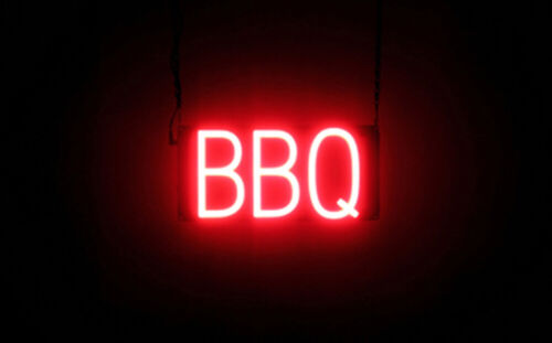 SpellBrite BBQ Sign | Neon Bbq Sign Look, LED Light | 13.1
