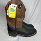 MENS SMOKY MOUNTAIN COWBOY BOOTS 4121 SIZE 12 Wide Square Toe Brown/Black NWT