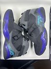 Nike Air Jordan 8.0 Aqua Black Purple 467807-009 sz 10.5 Retro Basketball Shoes