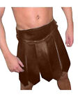 Real Leather Roman Gladiator Kilt Warrior Brown Costume Heavy Duty Utility LARP