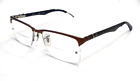 Ray Ban RB8411 2713 Brown Carbon Fiber Eyeglasses Frame 52-17 140 **Damaged Tips