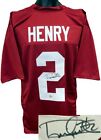 Derrick Henry signed Alabama Crimson Custom Stitched College Jersey #2 - BAS