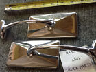 NEW PAIR OF VINTAGE STYLE RECTANGULAR SIDE VIEW MIRRORS ! (For: 1956 DeSoto)