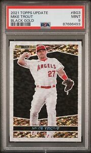 2021 Topps Update Black Gold Mike Trout #BG3 PSA 9 A660