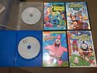 Lot of 6 Kids DVD's Songs Learning Blues Clues Sponge Bob ABC Colors Cartoons