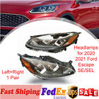 Halogen Headlights Headlamps for 2020 2021 Ford Escape SE/SEL Left+Right 1 Pair (For: 2022 Ford Escape)