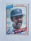 New ListingSigned 1980 Topps Luis Tiant New York Yankees Autographed Auto