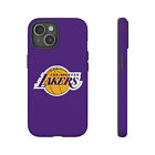 iPhone 15 Tough Case - LA Lakers Purple Los Angeles Basketball