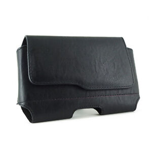 Wider Horizontal Leather Pouch Fits with Hard Shell Case 5.19 x 2.63 x 0.61 inch