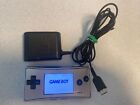 Nintendo Game Boy Micro Console - Silver Plus Charger SHIPS FAST Nice Original