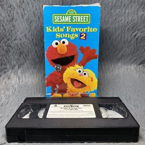 Sesame Street Kids' Favorite Songs 2 VHS Tape 2001 Sony Wonder Elmo Kevin Clash