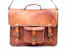 New Genuine Brown Leather Mens Business Messenger Shoulder Bag Cross Body Purse