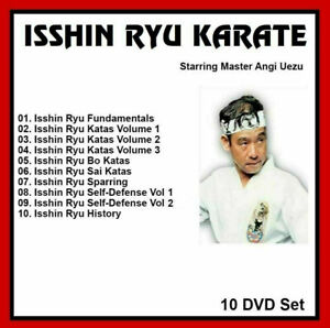 ISSHIN RYU KARATE 10 DVD SET with ANGI UEZU ISSHINRYU 