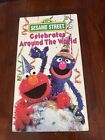 Sesame Street - Celebrates Around the World VHS 1997 Grover Elmo Sony Wonder