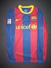 Authentic Nike 2010 FC Barcelona Long Sleeve Jersey Shirt Kit Trikot Messi FCB