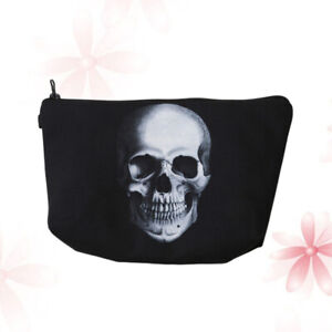 Black Makeup Pouch Small Cosplay Bag Gothic Gift Bag Outdoor Cosmetic Bag