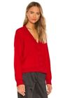 Sanctuary Women's Super Soft Cropped Cardigan In Punk Red 2XL MSRP $99