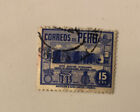 1938 Peru Stamp - Scott #378/A156 15c Ultra 