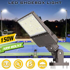 New Listing150W LED Parking Lot Pole Light Commercial Shoebox Fixture 22,500LM Dusk To Dawn